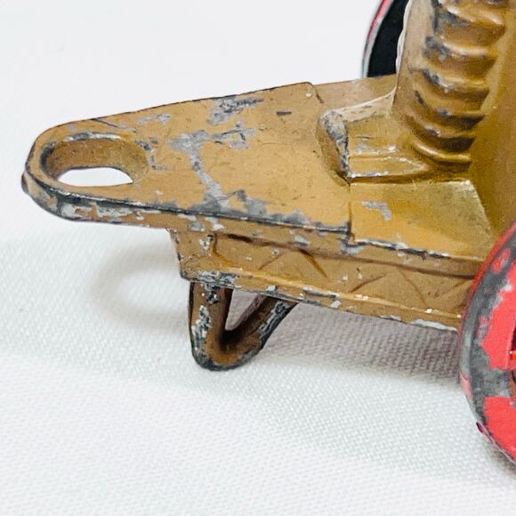 Vintage Barclay Manoil Ammo Supply Cart Wagon with Soldier MV-071 Red Wheels - Picture 13 of 14